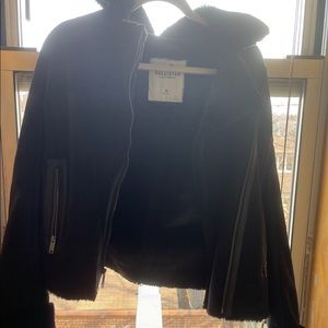 Black fur jacket for sale